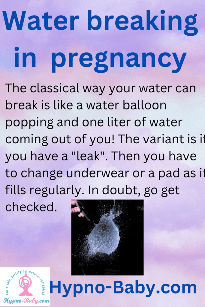 water breaking in pregnancy