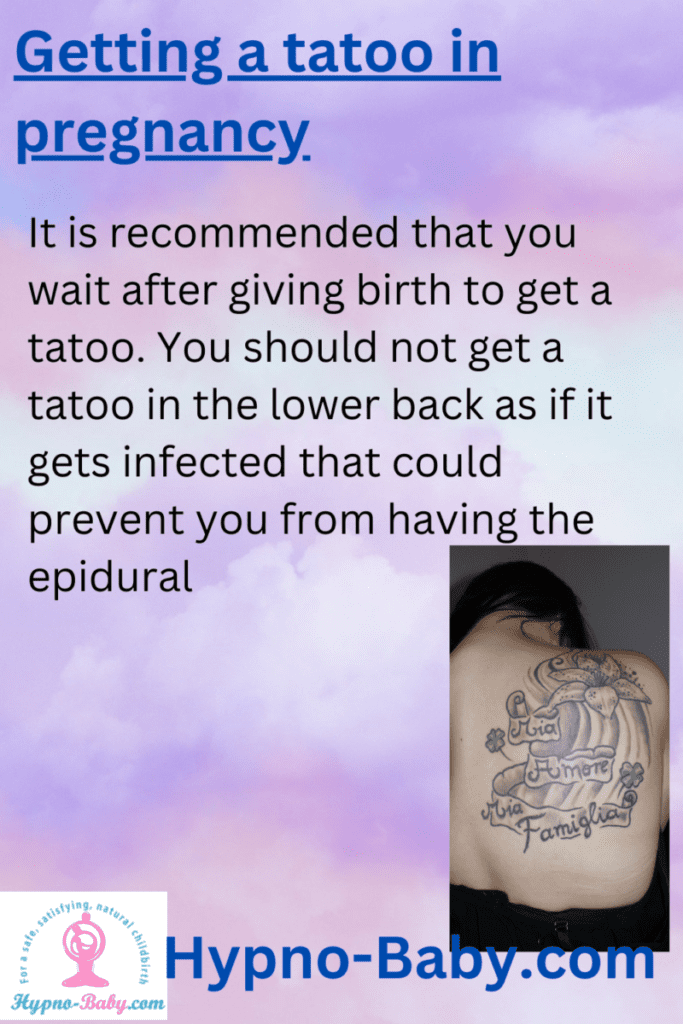 getting a tatoo in pregnancy