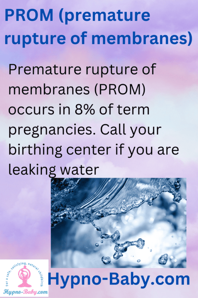 premature rupture of membranes PROM